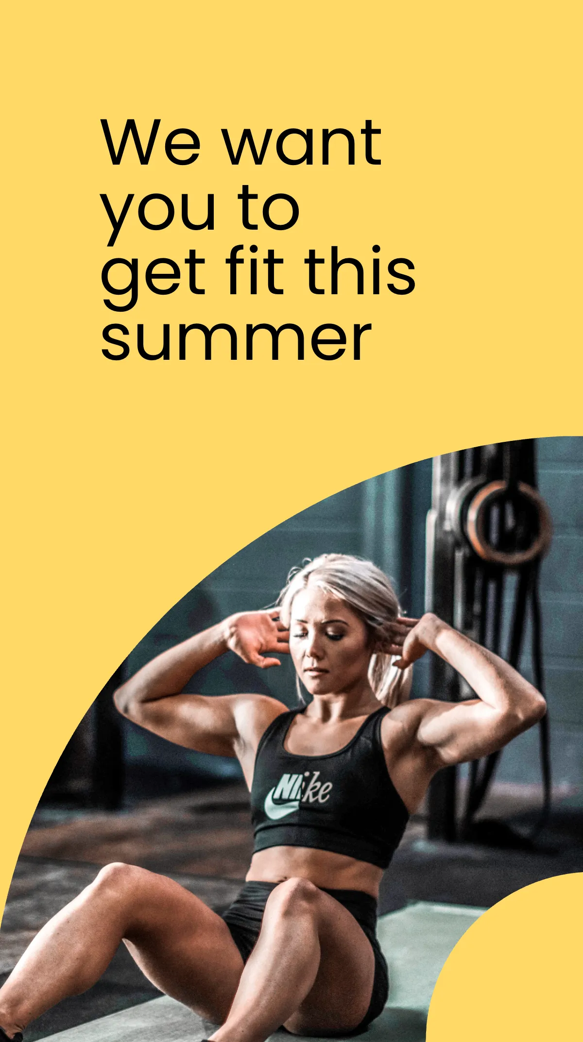 Free Gym Membership Instagram Story Template to Edit Online