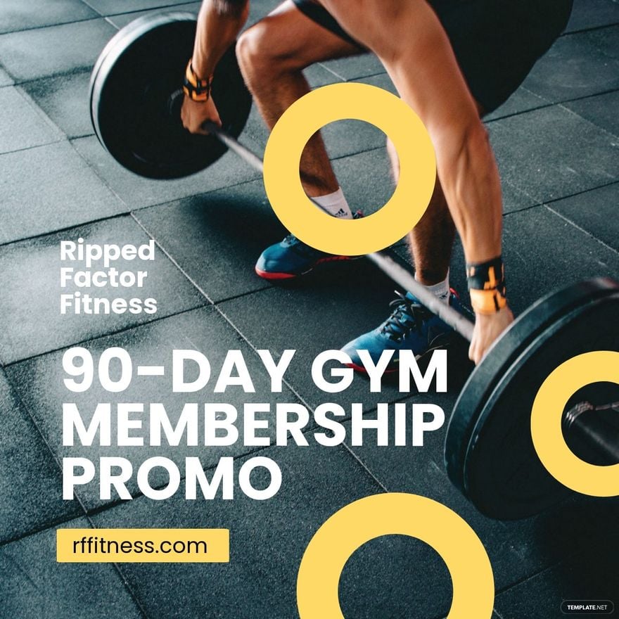 Gym Membership Linkedin Post Template