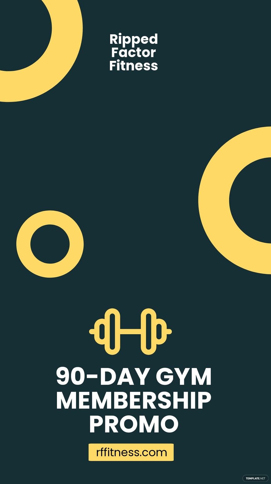 Gym Membership Snapchat Geofilter Template