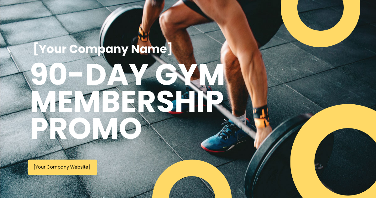 Free Gym Membership Facebook Post Template
