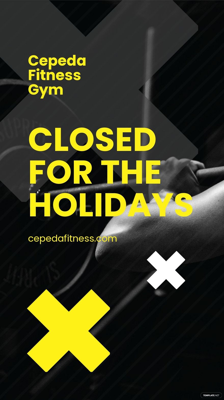 Gym Closed Instagram Story Template