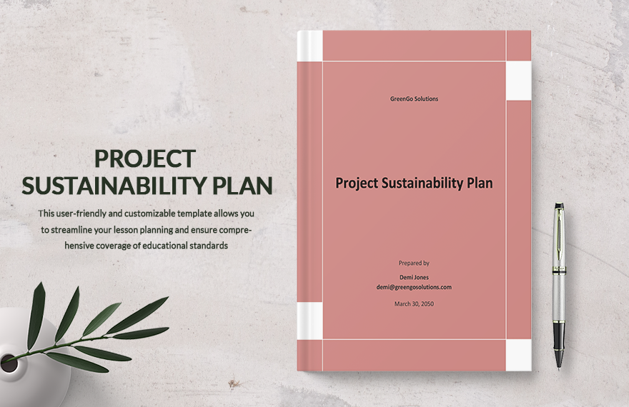 Project Sustainability Plan Template