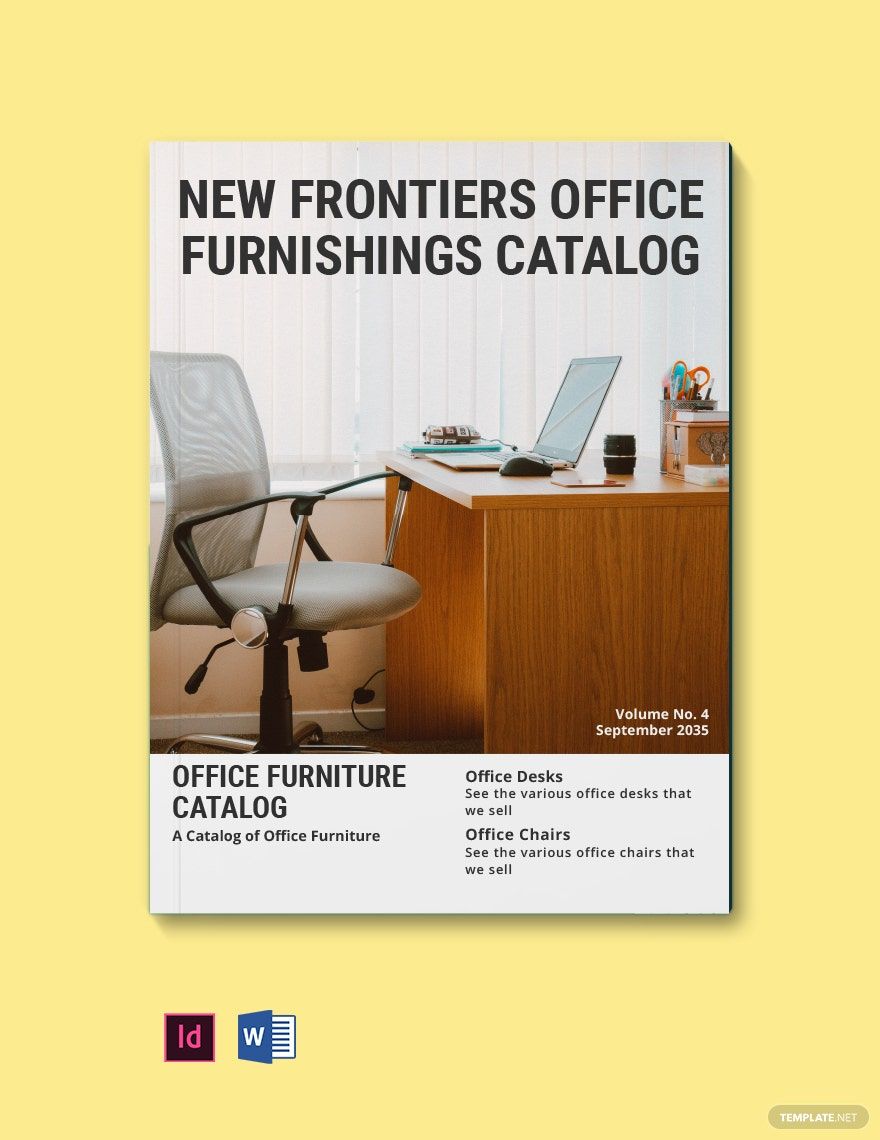Office Furniture Catalog Template in Word, InDesign