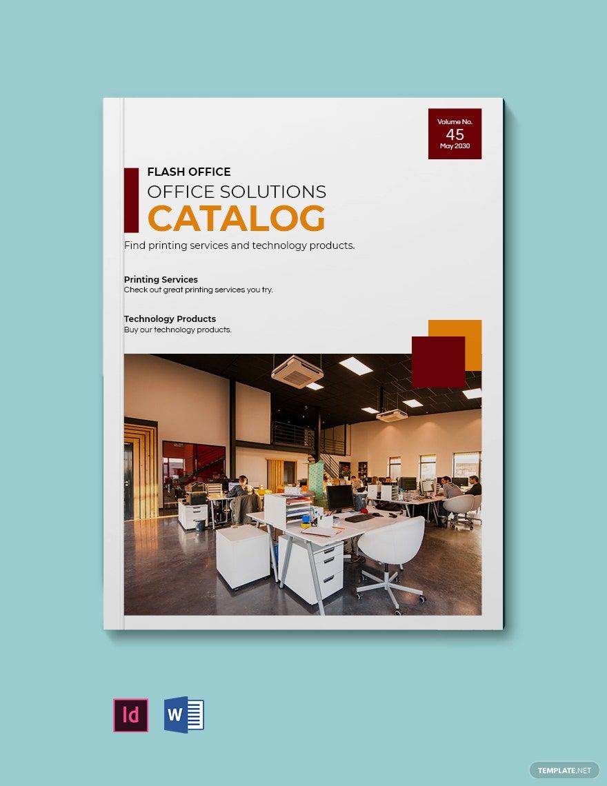 Free Office Solutions Catalog Template