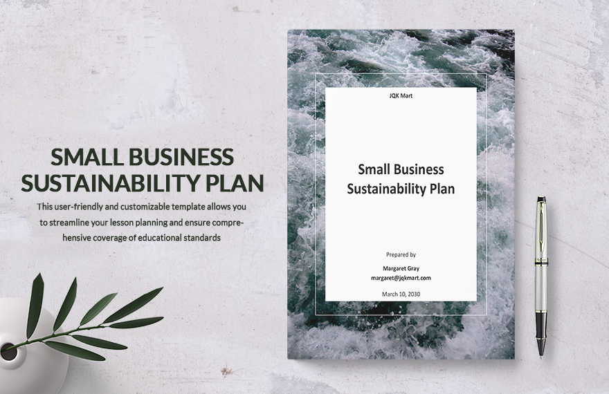 Small Business Sustainability Plan Template