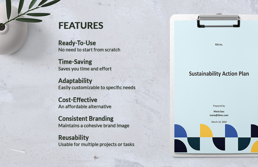 Sustainability Action Plan Template