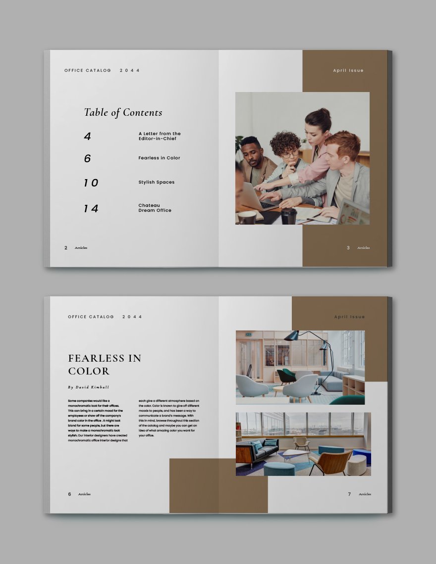 Simple Office Catalog Template