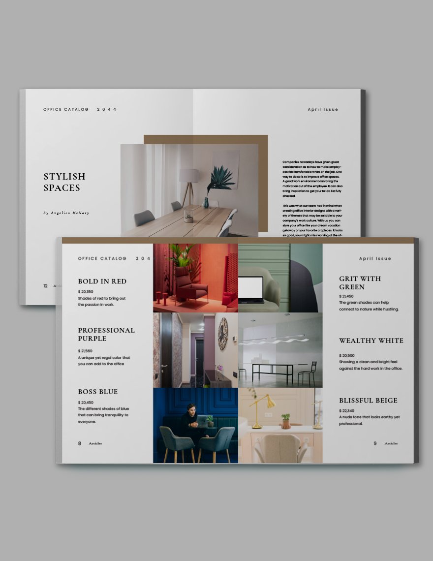 Simple Office Catalog Template