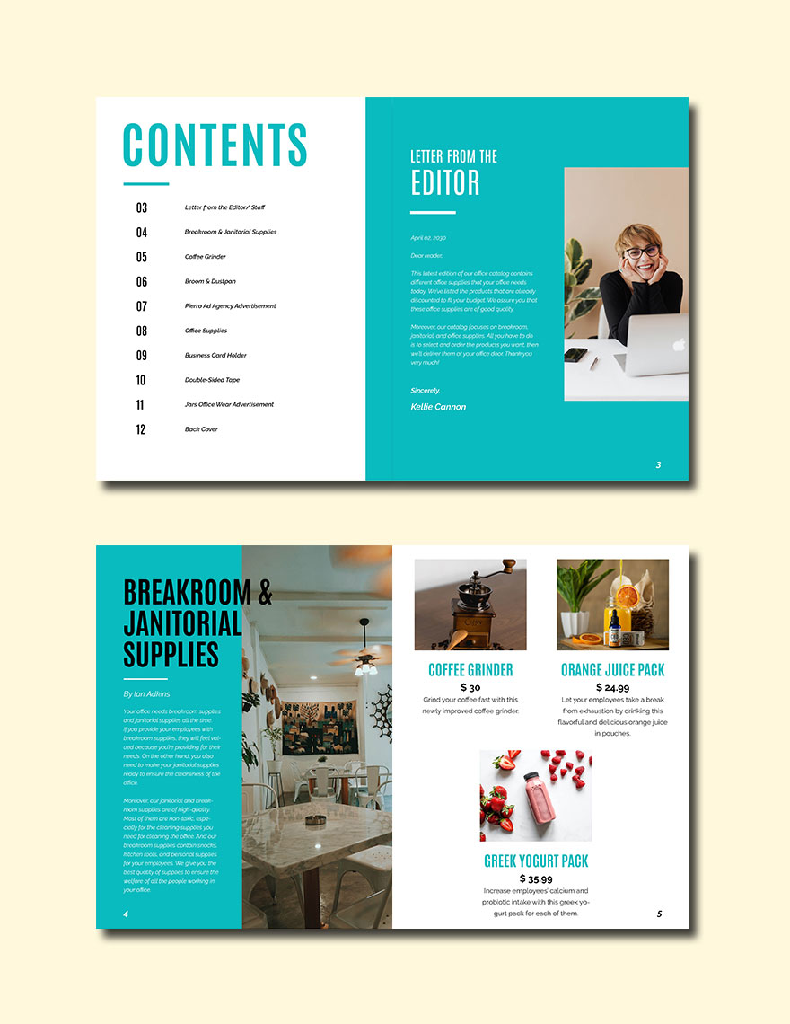 Office Catalog Template