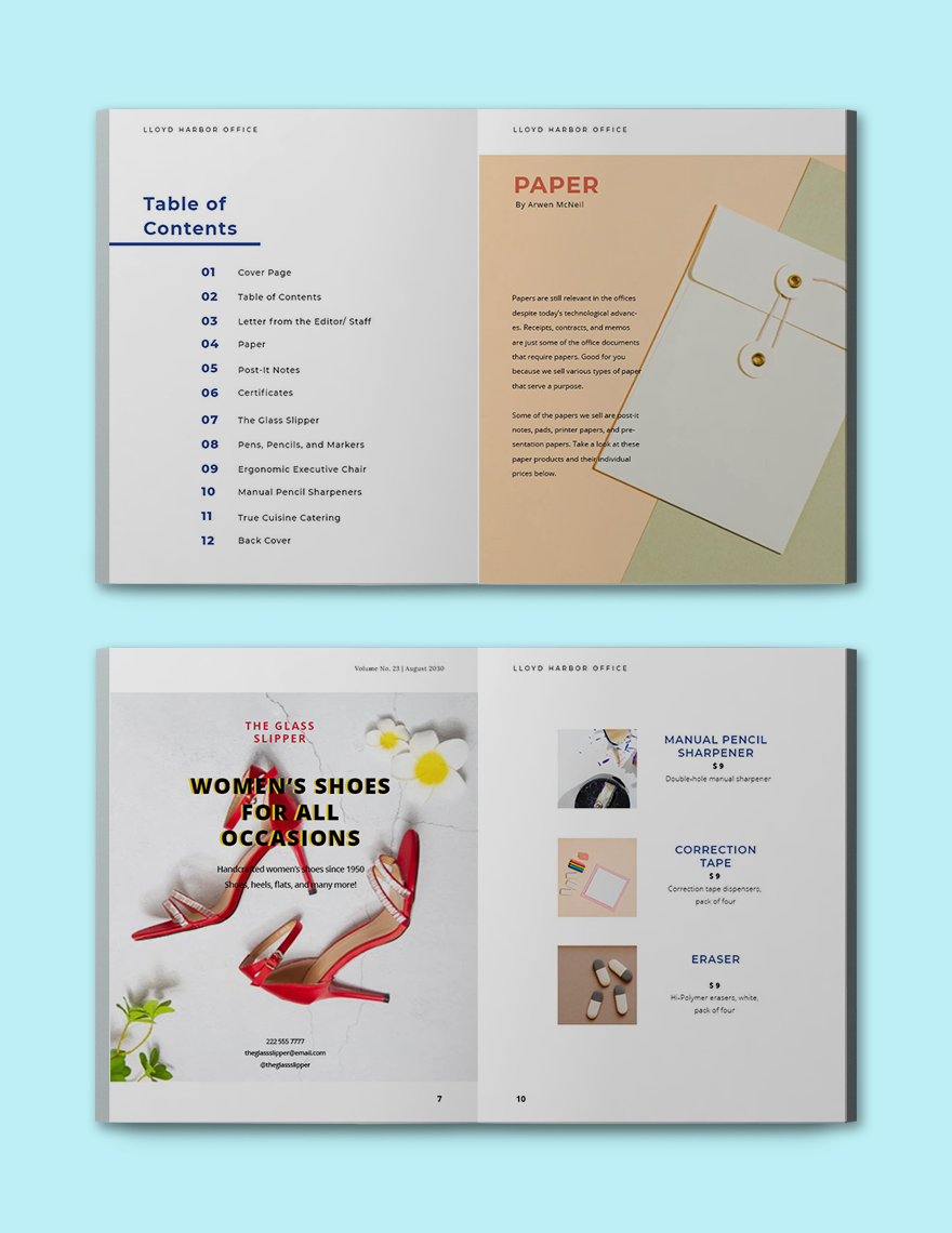 Office Supplies Catalog Template Download in Word, PDF, InDesign