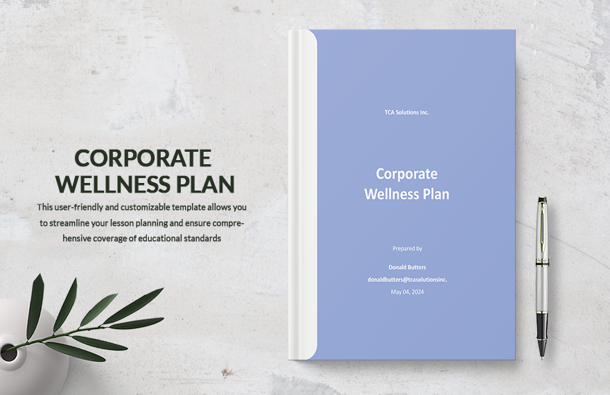 Corporate Wellness Plan Template