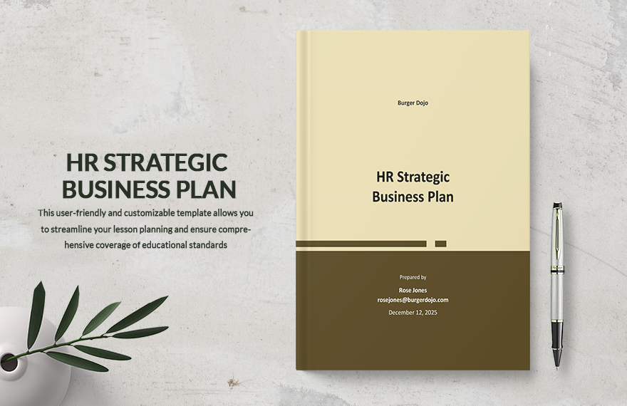 HR Strategic Business Plan Template