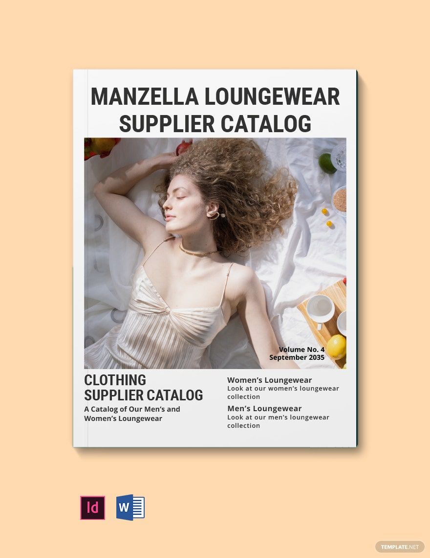 Clothing Supplier Catalog Template
