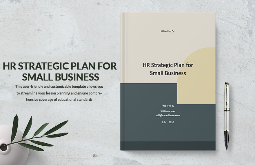 HR Strategic Plan Template for Small Business