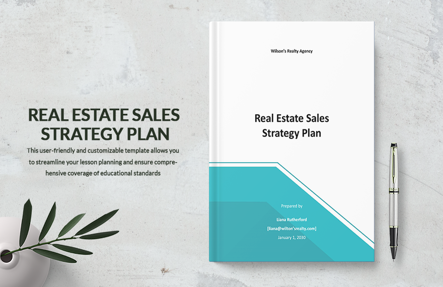Real Estate Sales Strategy Plan Template in Word, Google Docs, Apple Pages