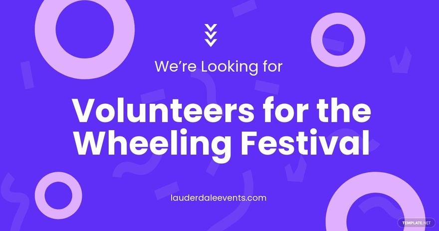 Event Volunteering Ad Facebook Post Template