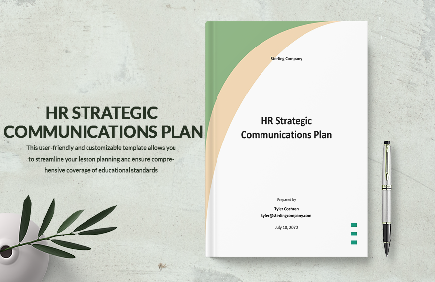hr strategic communications plan template  h3t3w