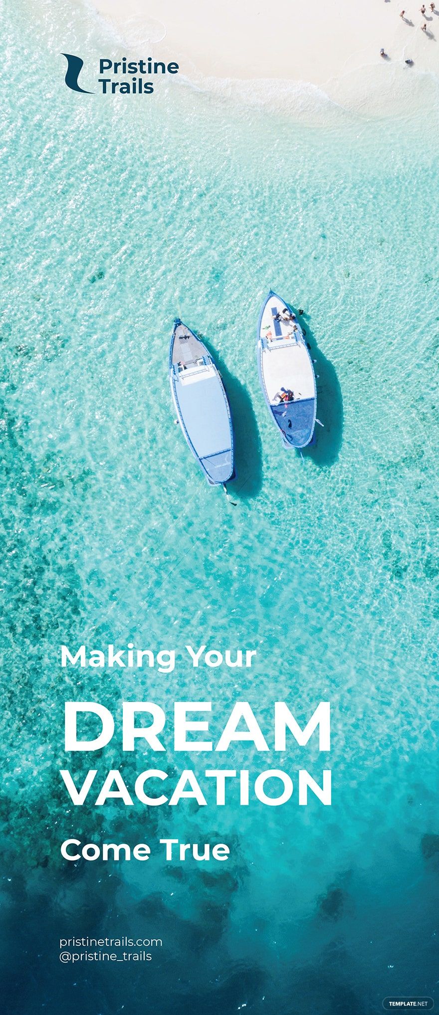 Dream Vacation Roll Up Banner Template