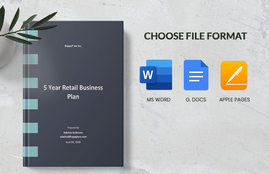 5 year Retail Business Plan Template