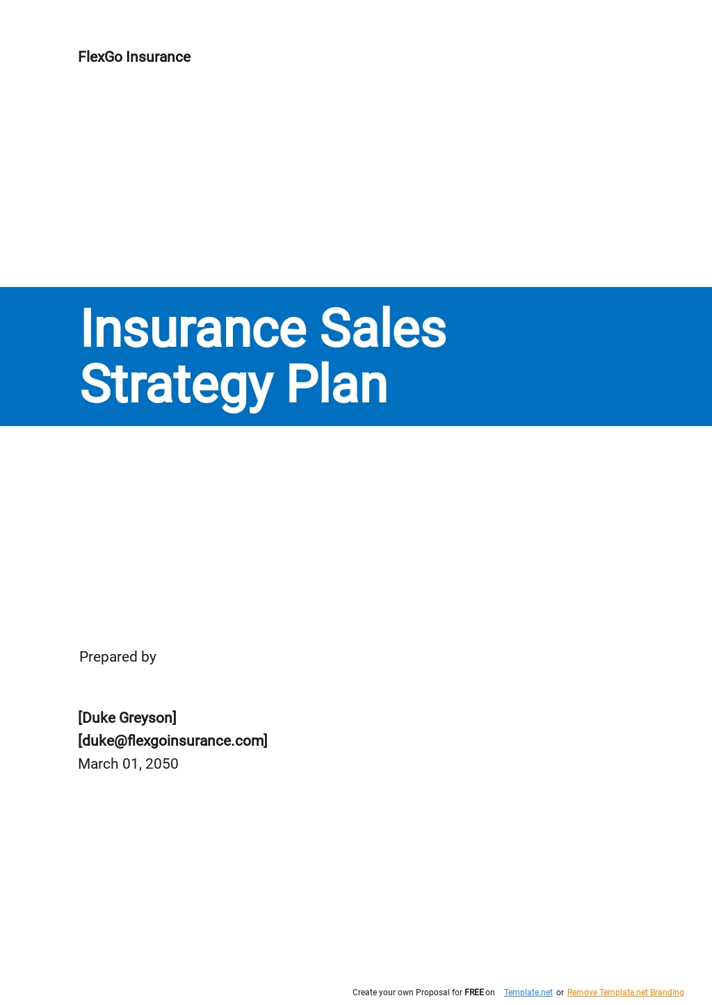 free insurance business plan template