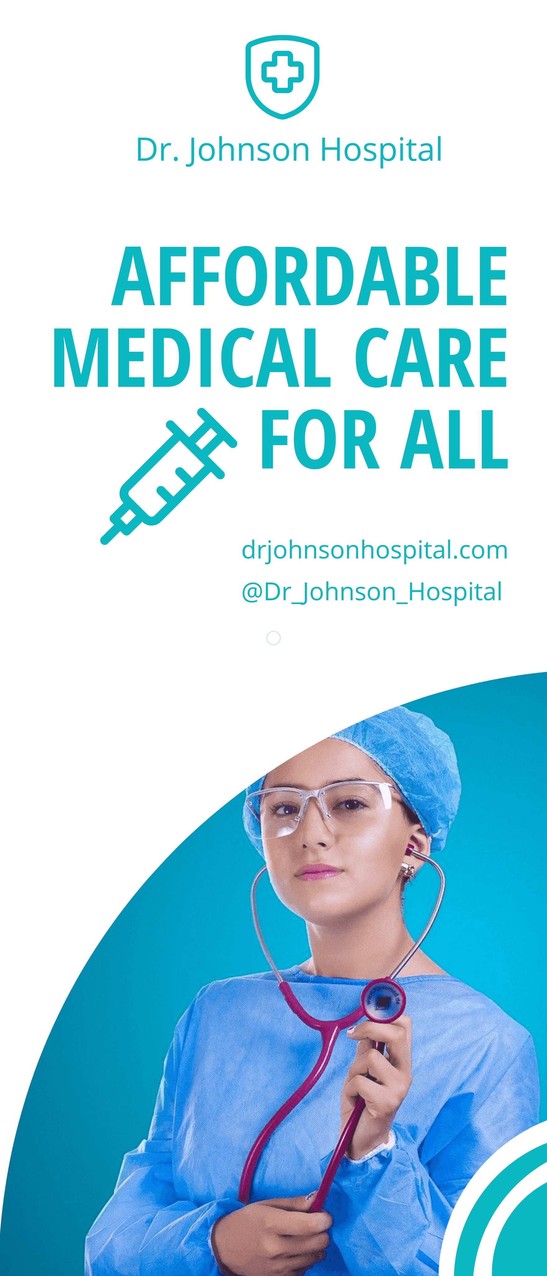 Medical Roll Up Banner Template
