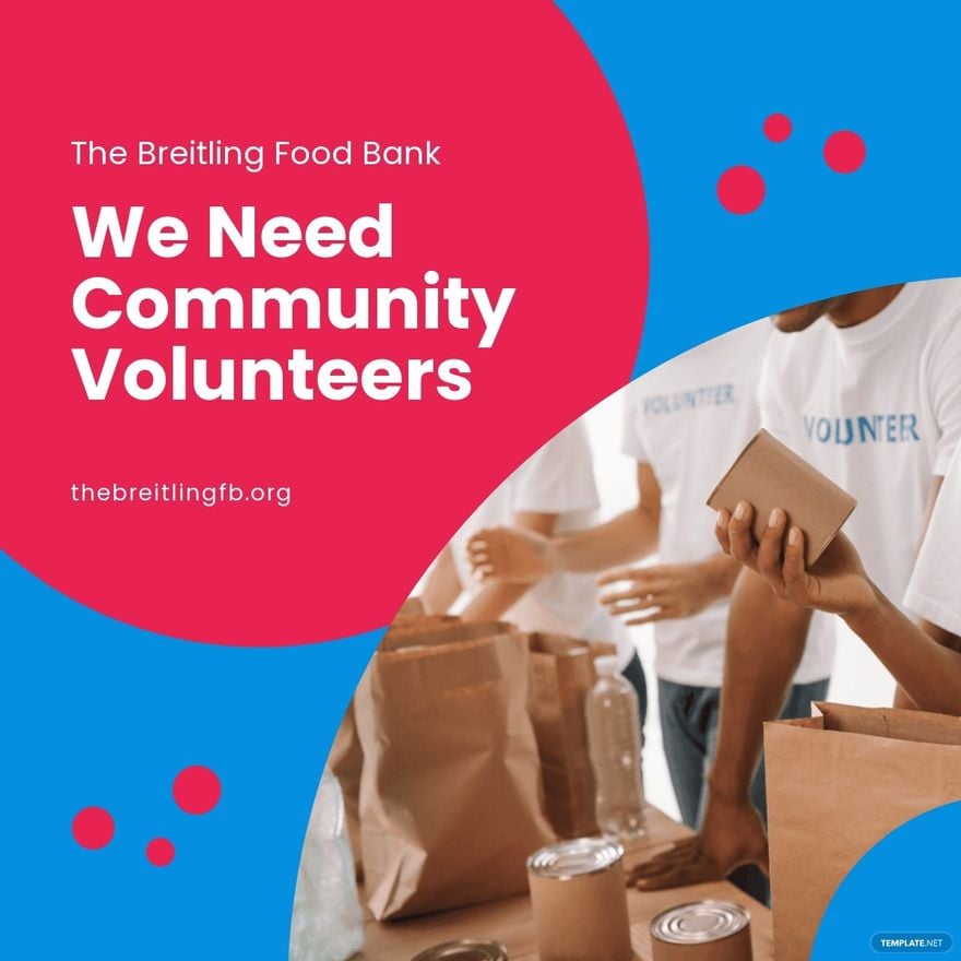 Community Volunteer Linkedin Post Template