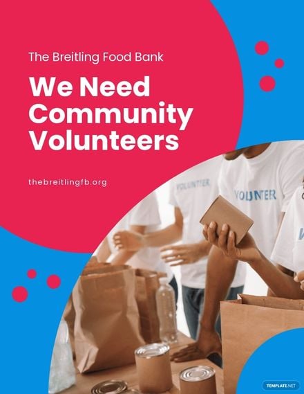 Community Volunteer Flyer Template