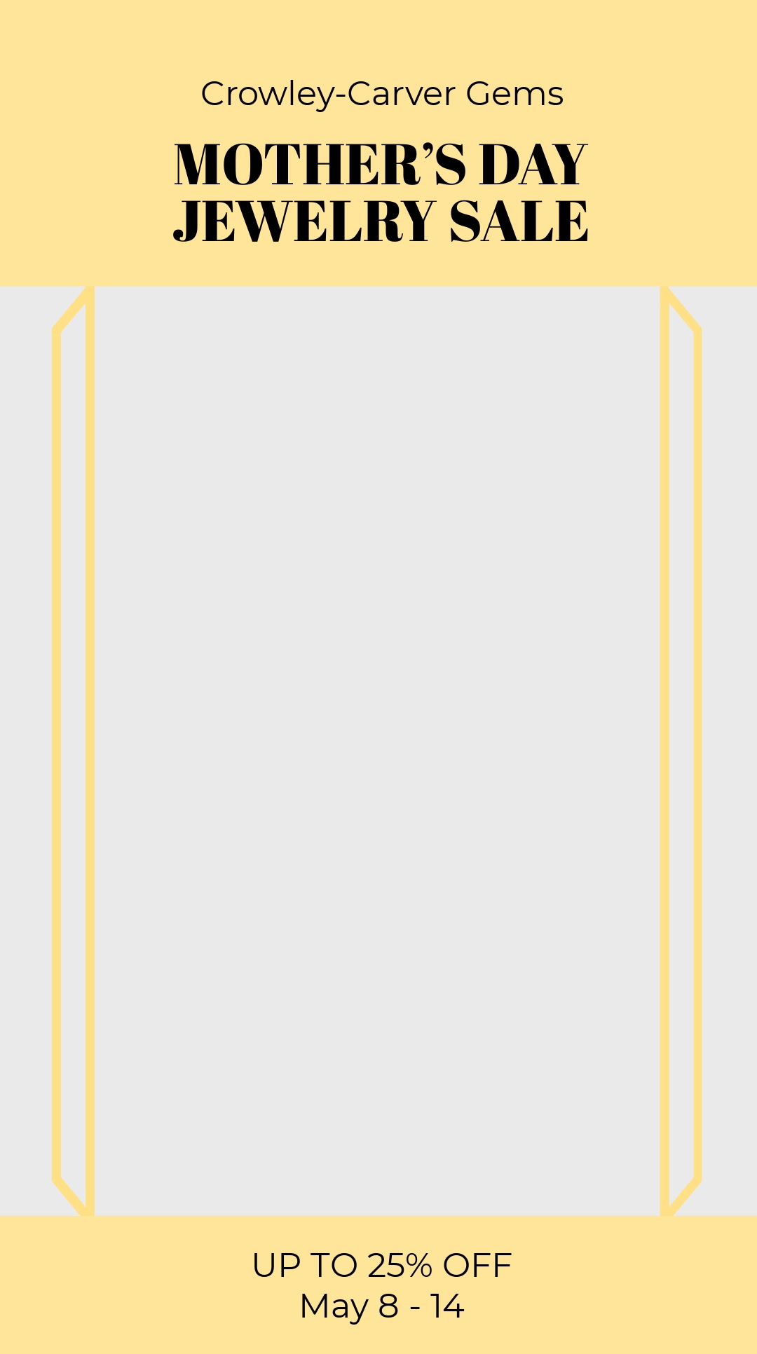 Free Jewelry Sale Snapchat Geofilter Template