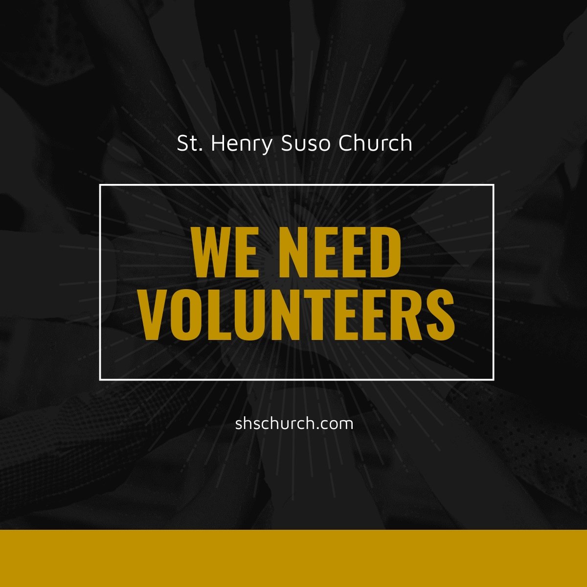 Church Volunteer Linkedin Post Template