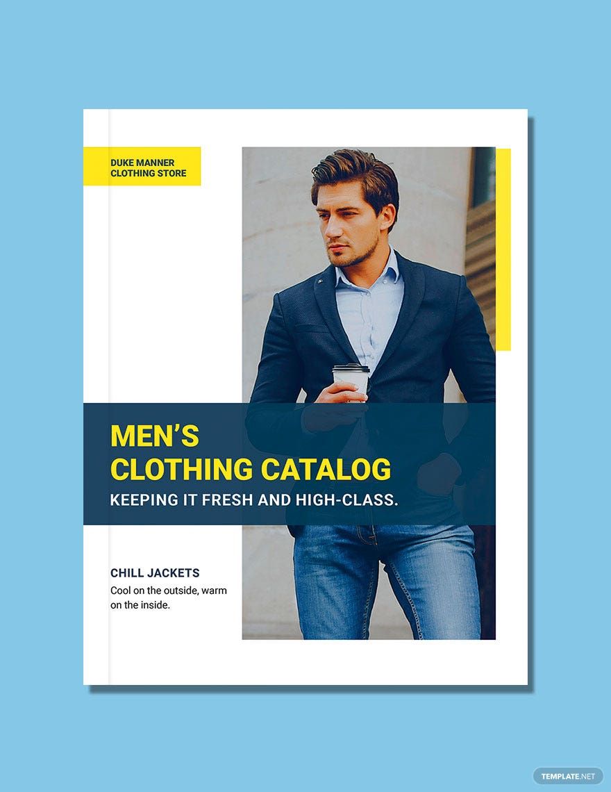 Men's Clothing Catalog Template