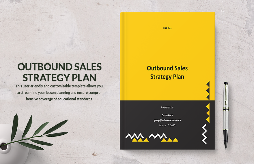 Outbound Sales Strategy Plan Template