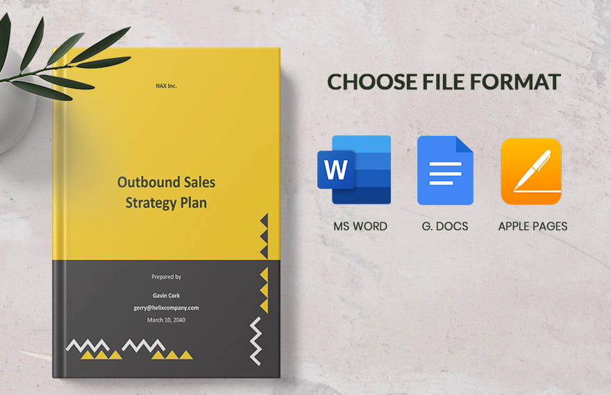 Outbound Sales Strategy Plan Template