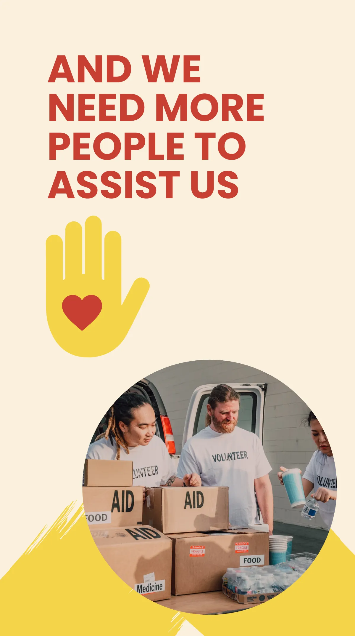 Free Charity Volunteer Instagram Story Template to Edit Online