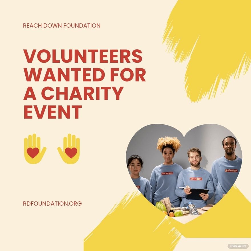 Charity Volunteer Linkedin Post Template