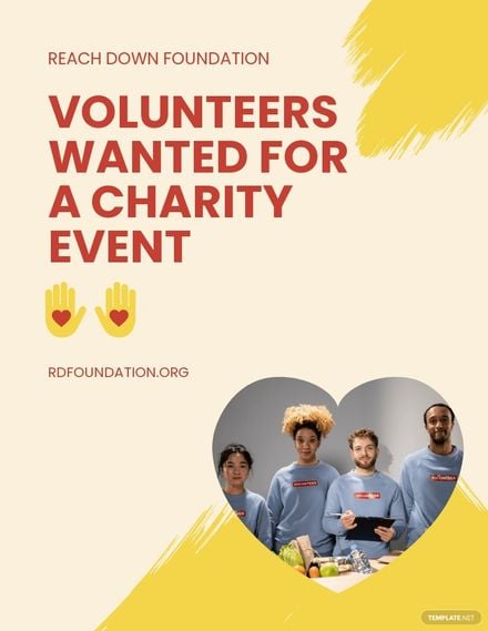 Charity Volunteer Flyer Template