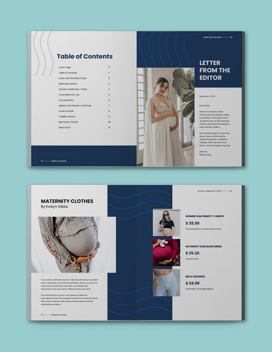 Clothing Grid Catalog template