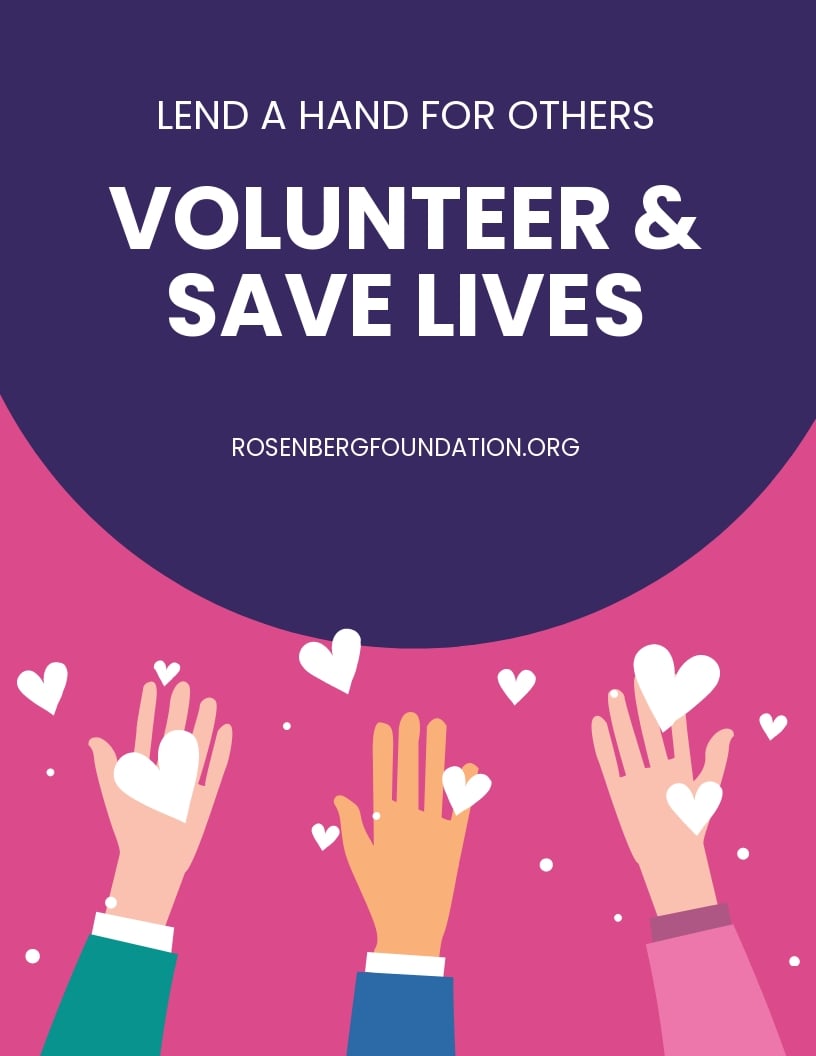 Free Volunteer Promotion Flyer Template