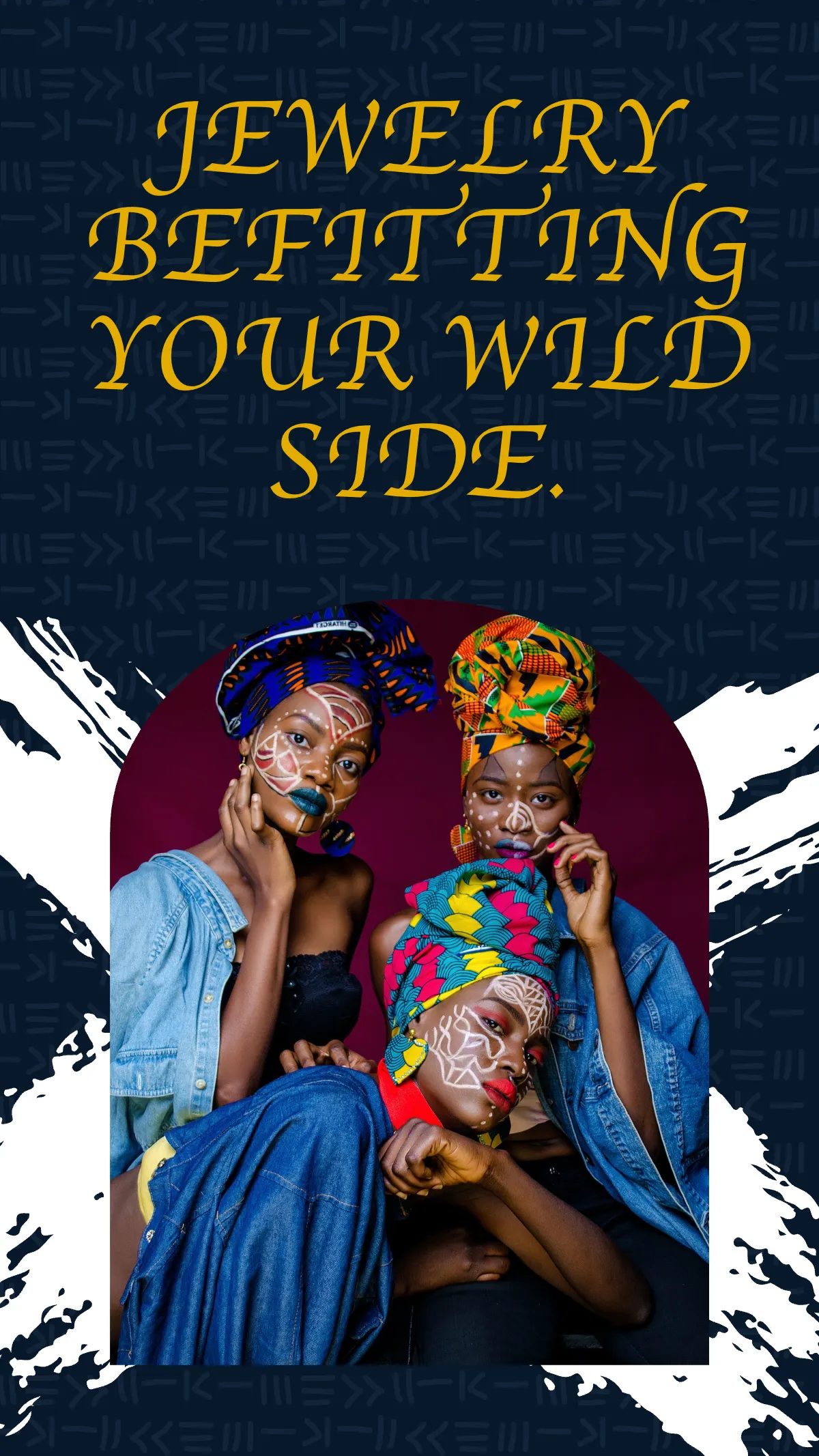 Free Tribal Jewelry Instagram Story Template to Edit Online