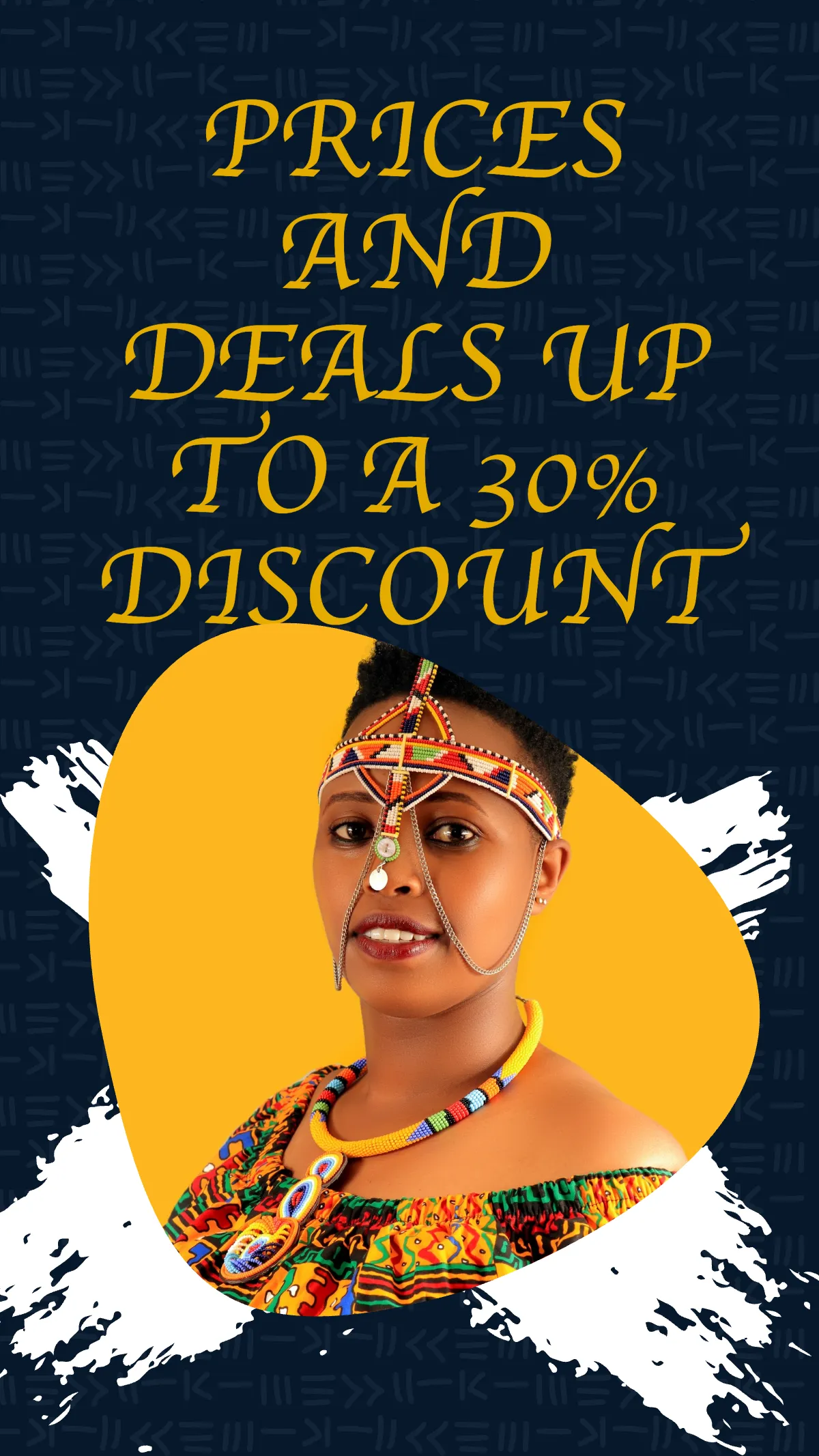 Free Tribal Jewelry Instagram Story Template to Edit Online