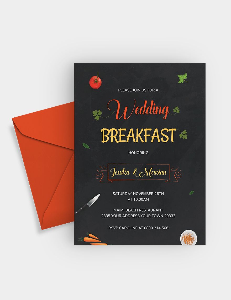 Wedding Breakfast Invitation