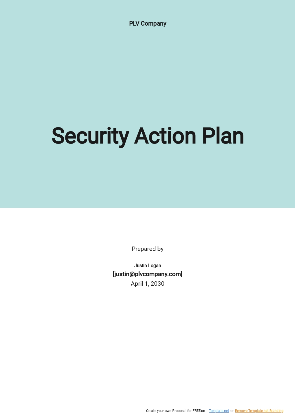 Cybersecurity Action Plan Template