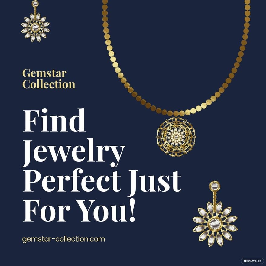 Free Jewelry Collection Linkedin Post Template