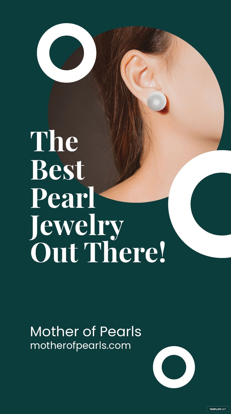 Pearl Jewelry Whatsapp Post Template