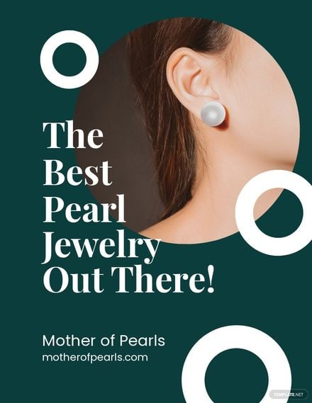 Pearl Jewelry Flyer Template