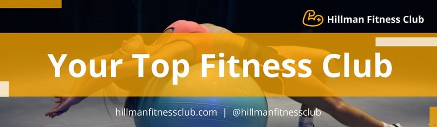 Fitness Club Billboard Template