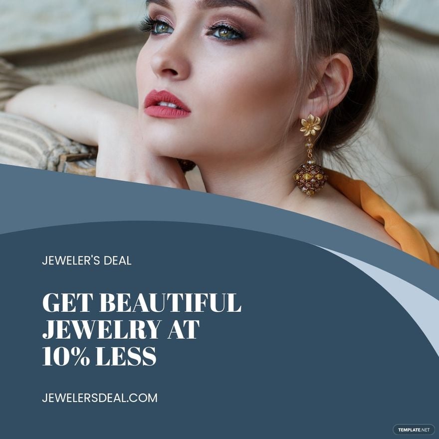 Free Jewelry Discount Instagram Post Template