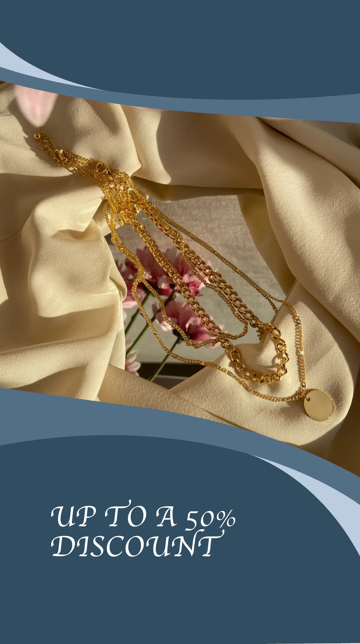 Free Jewelry Discount Instagram Story Template to Edit Online