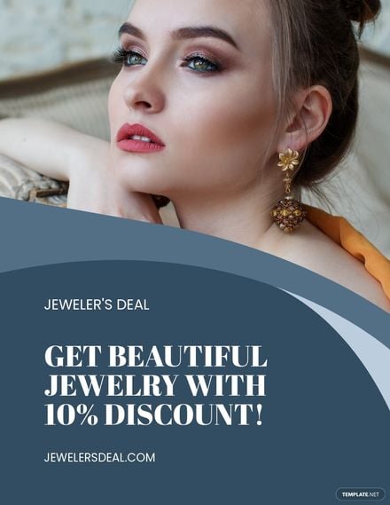 Jewelry Discount Flyer Template in Word, Google Docs, PSD, Apple Pages, Publisher
