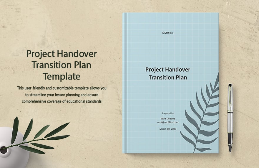 Project Handover Transition Plan Template in Word, Google Docs, Apple Pages