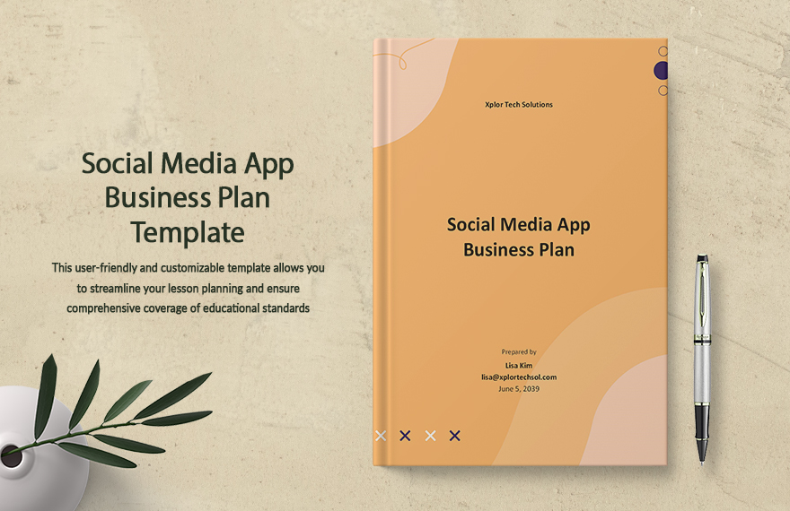 social media app business plan